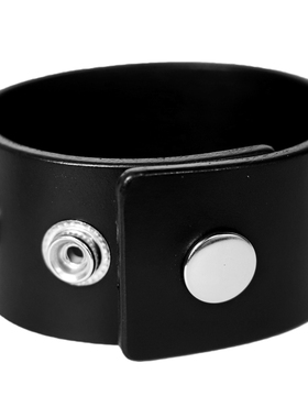 头层牛皮极简暗黑先锋百搭皮手镯