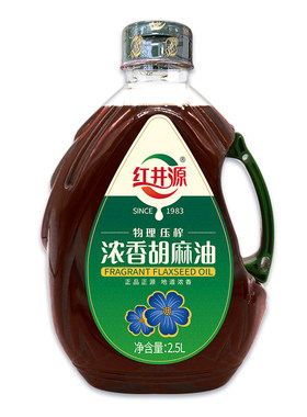 红井源胡麻油亚麻籽油2.5L