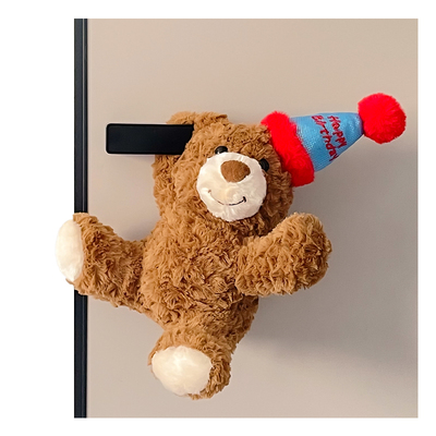 小熊玩偶门把手房间装饰挂件
