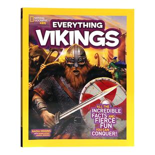 美国国家地理 北欧海盗 英文原版绘本 Everything Vikings 儿童历史百科科普书儿童英语课外阅读读物小学平装