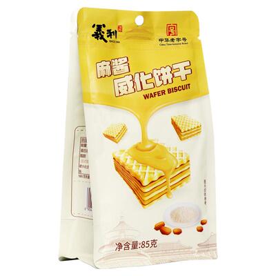义利麻酱威化饼干85gX1袋装