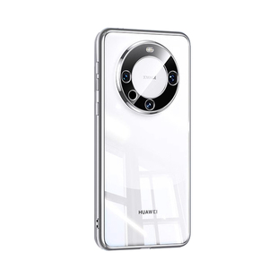 适用华为mate60的手机壳新款电镀透明Mate60pro全包镜头防摔软硅50超薄散热40男女保护套Pro+高级感小众外壳