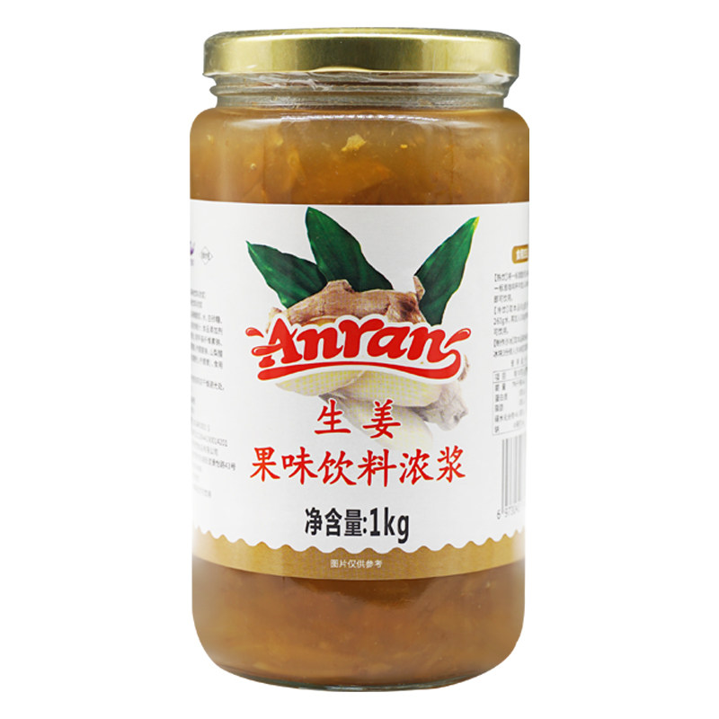 安然蜂蜜生姜茶浆1000g满满姜肉