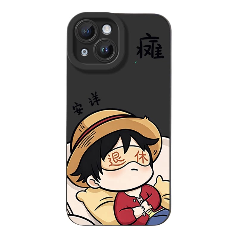 华为PURA90适用iPhone13小米17ProMax创意瞳眼红米NOTE15动漫软小米17MAX手机壳16PLUS退休海贼王路飞14p个性