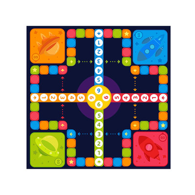 【布艺棋盘】口袋便携飞行棋