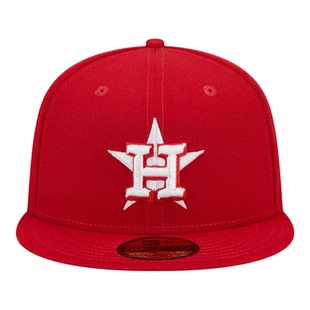 代购New Era男女帽子防晒遮阳红色棉质户外夏季棒球帽爆款运动