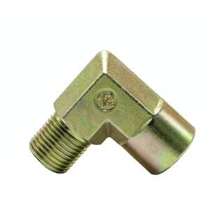 液压接头高压内外丝弯头镀锌直角1分 2分3分4分1.2寸90°过度接头