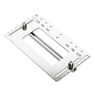 拉手打孔定位器木工模具衣柜门把手安装开孔辅助不锈钢多功能神器