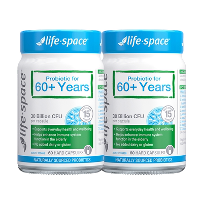 【推荐】lifespace益倍适益生菌中老年调理肠道养胃60粒送礼