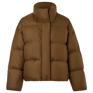 【15D细支纱线】IIIVIVINIKO冬季新款高领鸭绒面包羽绒服女