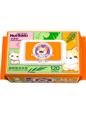 惠佰利宠物免洗手套狗狗猫咪洗澡
