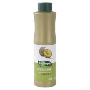 华琬琰蜜瓜果酱哈密瓜芒果草莓葡萄香橙果浆饮品水果茶奶茶店商用