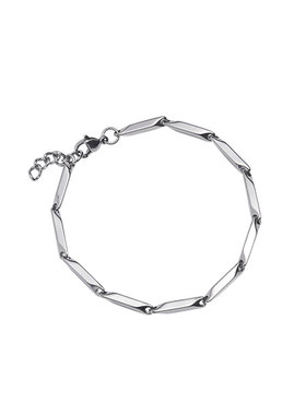 ins男生钛钢简约菱形瓜子链