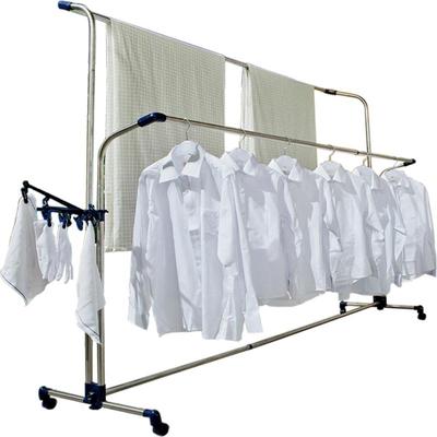 宝优妮晒被架户外不锈钢落地