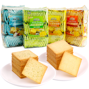 三立饼干海苔洋葱酸奶蒜味马铃薯薄脆饼干零食洋芋芝士饼独立小包