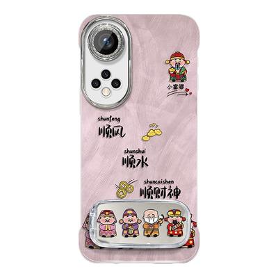 适用于华为nova9手机壳nova9Pro保护套排排财神镜头全包创意羽纱无边框女个性ins风潮防摔高级感轻薄新款简约