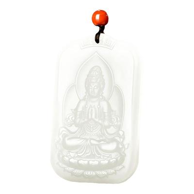 【收藏级】新疆和田玉羊脂玉观音