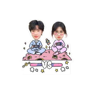 解压可爱摇一摇汽车摆件照片定制