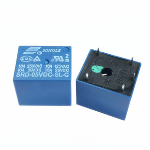 原装正品 SRD-05VDC-SL-C 松乐继电器 5V 5脚一组转换 10A 250VAC