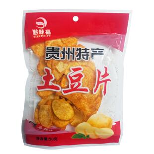 贵州土豆片 黔味福厂家直销麻辣洋芋片网红怀旧零食油炸原切薯片