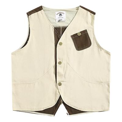 BOYUE帛跃撞色拼接马甲