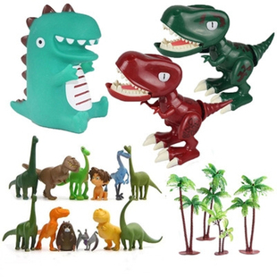 恐龙蛋糕装饰摆件大霸王龙森系男孩儿童宝宝周岁生日烘焙配件插件