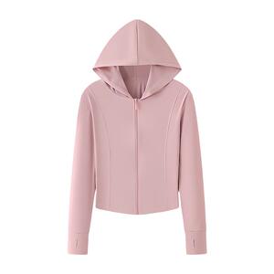 UPF50+凉感透气防晒衣女2025年夏季防紫外线收腰防晒服瑜伽短外套