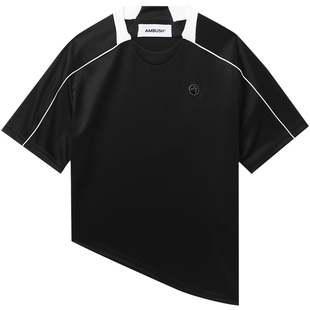 IT AMBUSH女装不规则衣摆短袖上衣新款潮流运动风半袖T恤A044S2XM