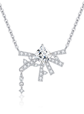 vana灿花镜项链女纯银送女友