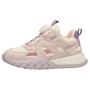 暇步士童鞋儿童棉鞋冬季旋转扣跑步鞋大童加绒保暖鞋子女童运动鞋