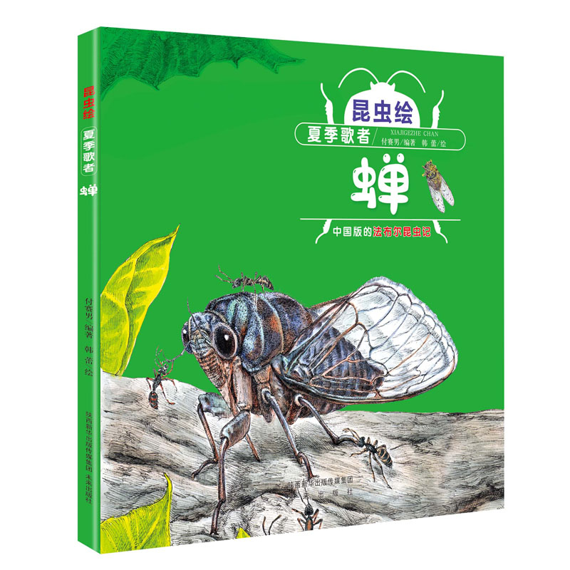 昆虫绘  夏季歌者——蝉    法布尔昆虫记改编的精细手绘本 教育部遴选 幼儿图画书