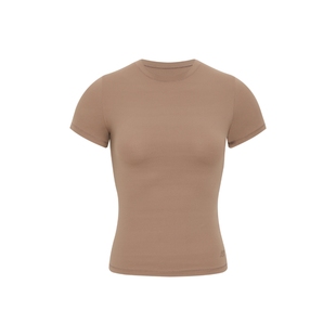 oneup裸感超弹系列  塑形修身紧身短袖T恤女夏运动健身服瑜伽上衣