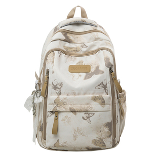 高颜值书包女初中生韩版高中双肩包大学生大容量轻便简约休闲背包