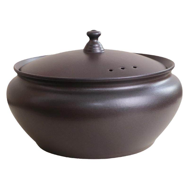 大容量家用煮花黑白茶粗陶煮茶碗