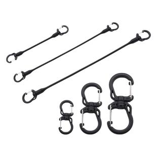 WOOJIN弹性双头挂钩 WJ扣具 多功能Molle钥匙扣捆扎旋转扣弹力钩