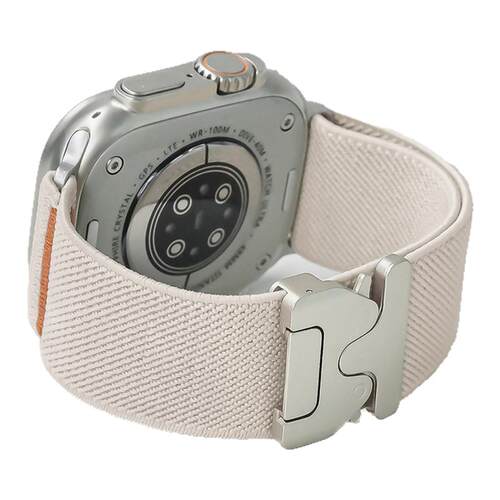 适用applewatchS11新款降落伞扣工装表带iWatchS10弹力针织回环苹果手表9/8/se/Ultra尼龙透气男女运动腕带夏