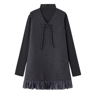 马甲裙两件套女款春装2026新款减龄轻奢高级感今年流行爆款连衣裙