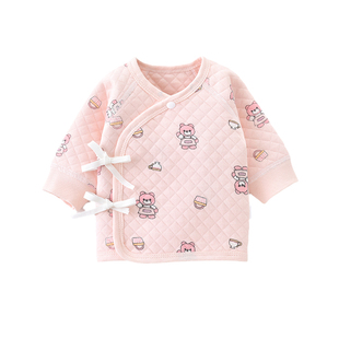 早产儿婴儿衣服小码半背衣纯棉双胞胎上衣48cm秋冬保暖4低体重5斤