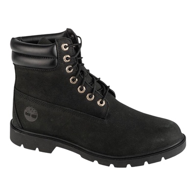 代购TIMBERLAND添柏岚男士工装靴耐磨防滑耐用舒适黑色系带圆头
