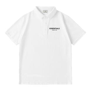 ESSENTIALS movie官方polo衫短袖T恤夏季男女情侣纯色潮牌上衣