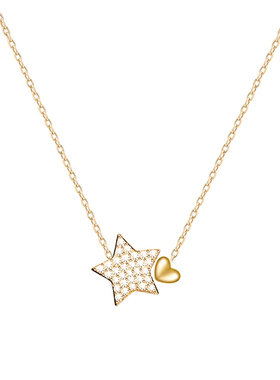 五角星美国进口14k包金项链