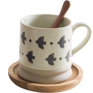 马克杯女生高颜值办公室早餐杯复古情侣男生款陶瓷杯子家用喝水