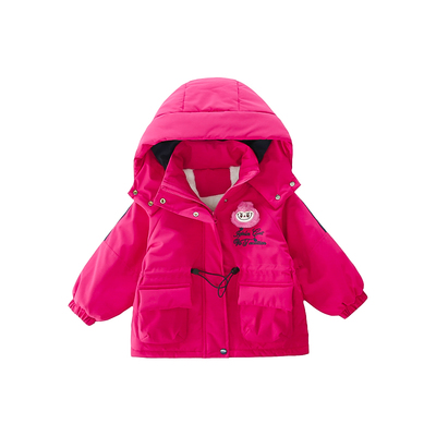 超好看女童加绒外套冬加厚冲锋衣