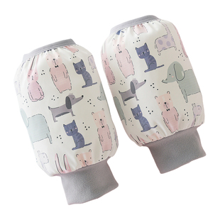 防水儿童袖套女童套袖秋冬季防脏男孩罗口护袖宝宝手袖头2025新款