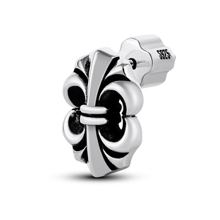 [新年礼物]ROCKRIDE 自由闪绽之光耳钉 新款耳饰男女鸢尾花925银