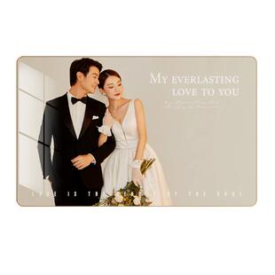 定制婚纱照挂墙洗照片做成相框床头结婚照登记精修水晶打印加放大