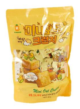 菠咔迷你kaka脆香草味零食饼干