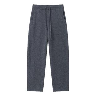 JCLP金纯良品 100%美丽诺羊毛舒适百搭休闲风针织长裤25秋冬新款