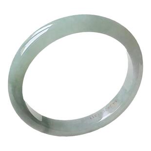 54圈2E91311平安镯 大艺珠宝冰油种缅甸A货天然翡翠玉镯子玉手镯