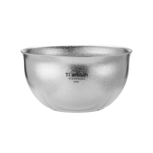 钛工匠纯钛双层碗户外露营饭碗家用大容量汤碗防烫钛碗便携钛餐具